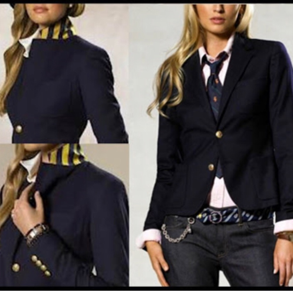 Ralph Lauren Navy School Boy Blazer 4